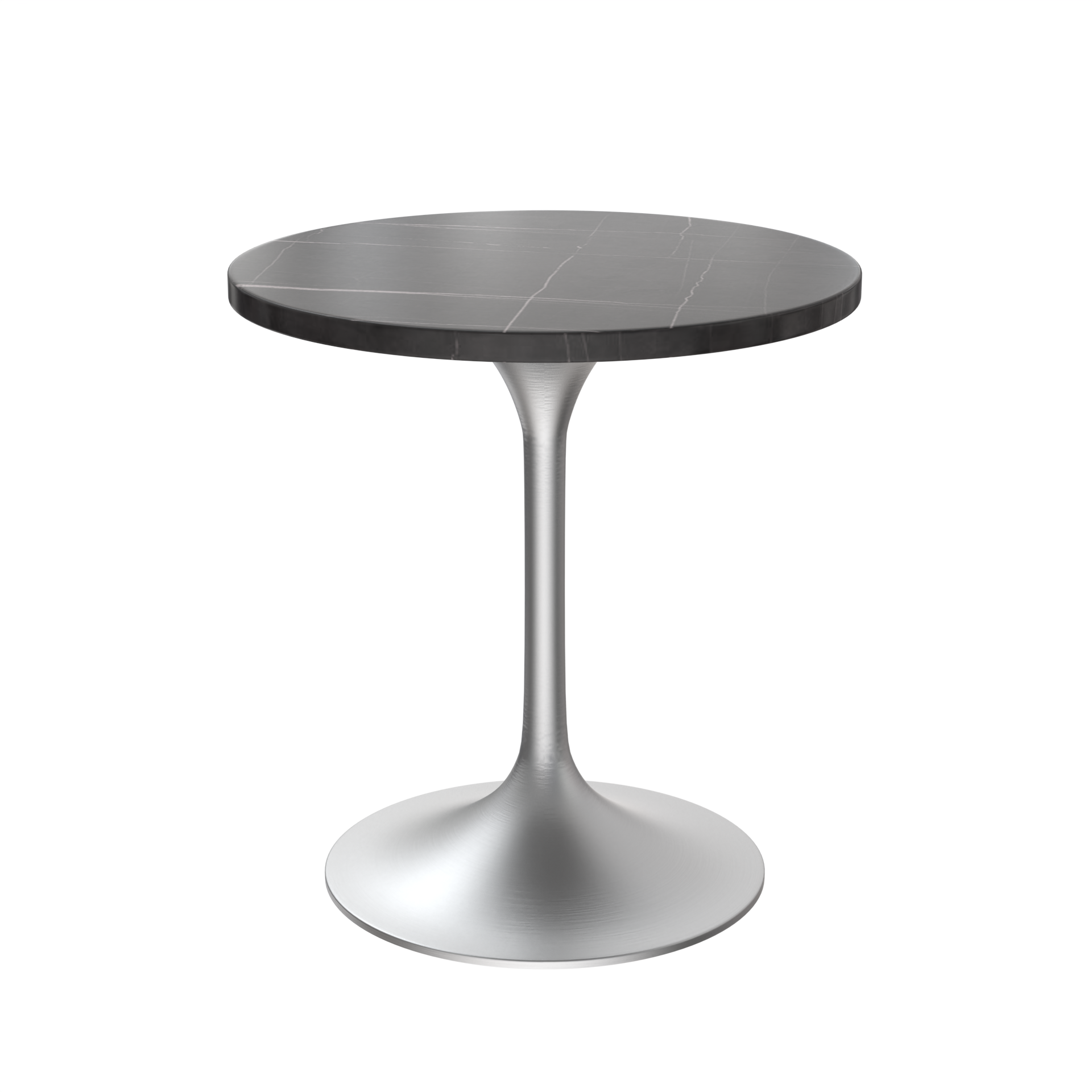 Vera 27" Round Dining Table - Brushed Chrome Base
